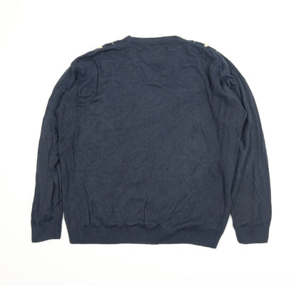 BHS Mens Blue   Pullover Jumper Size M