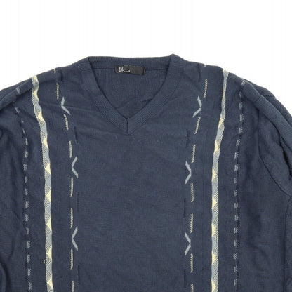 BHS Mens Blue   Pullover Jumper Size M