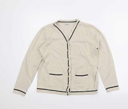 Berkertex Womens Beige   Cardigan Jumper Size 14