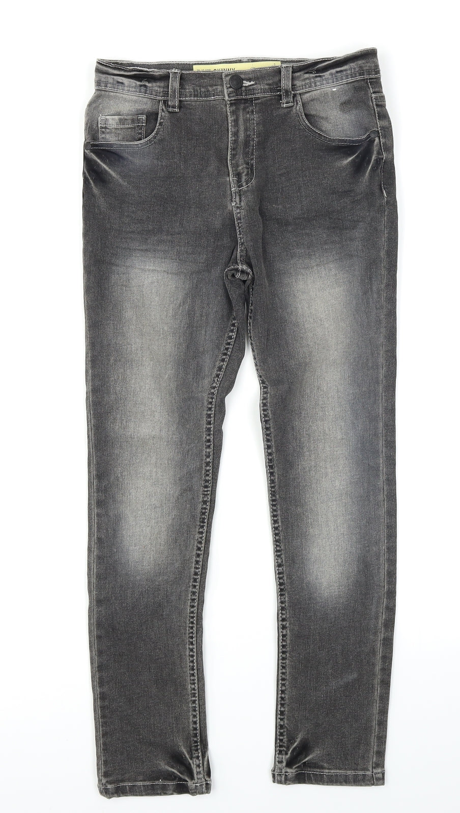 Denim Co Girls Grey  Denim Skinny Jeans Size 10-11 Years