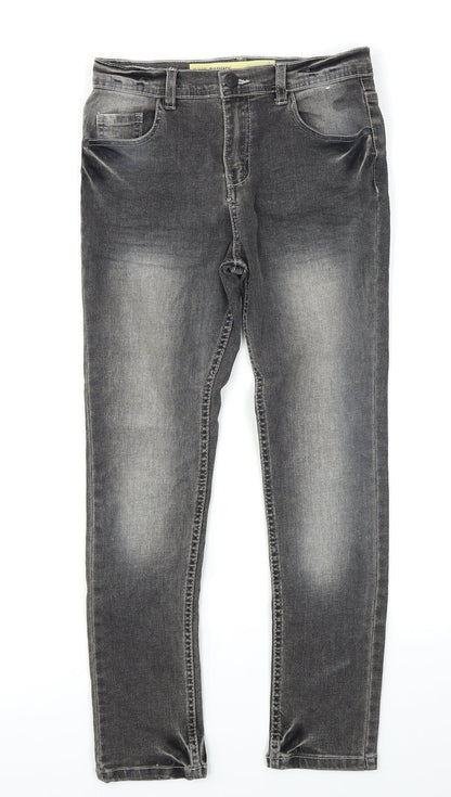 Denim Co Girls Grey  Denim Skinny Jeans Size 10-11 Years
