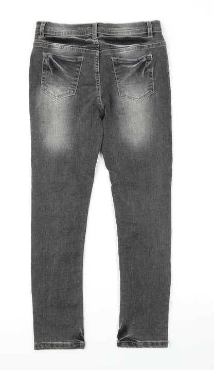 Denim Co Girls Grey  Denim Skinny Jeans Size 10-11 Years