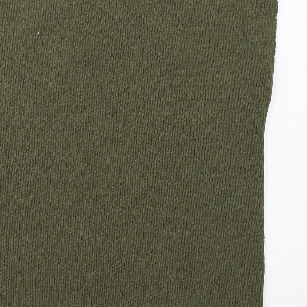 Womens UK Size 10 Papaya Green Basic Polo