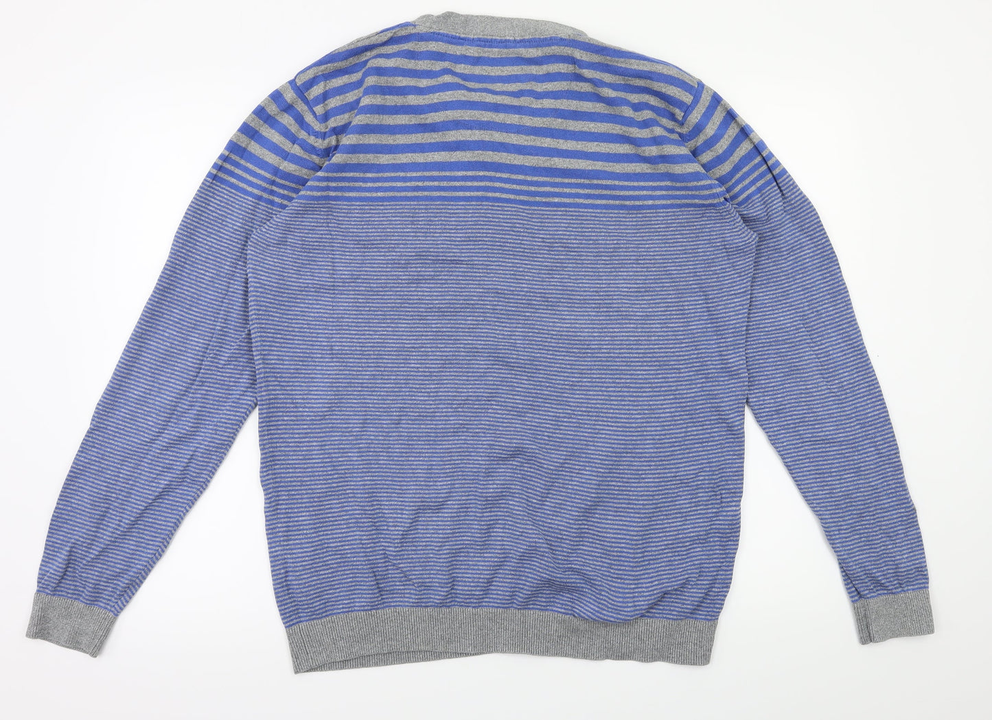 Mens UK Size L NEXT Blue Pullover Hoodie
