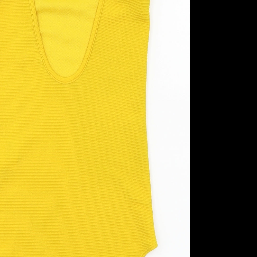 H&M Womens White Ikat  Bodysuit One-Piece Size 8