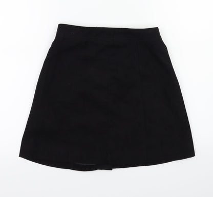 H&M Womens Black   A-Line Skirt Size 8
