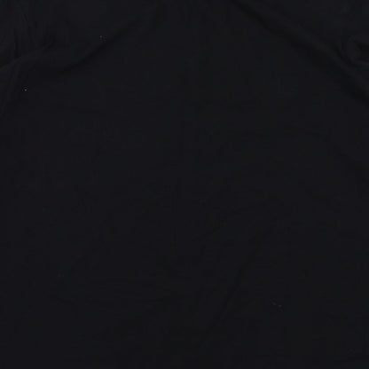 Womens UK Size M Pretty Little Thing Black Basic T-Shirt