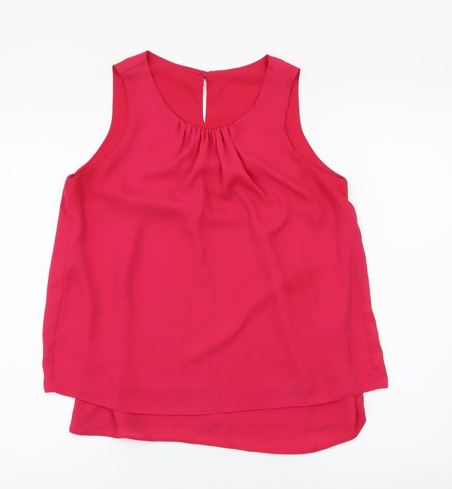 Womens UK Size 8 Wallis Pink Basic Blouse
