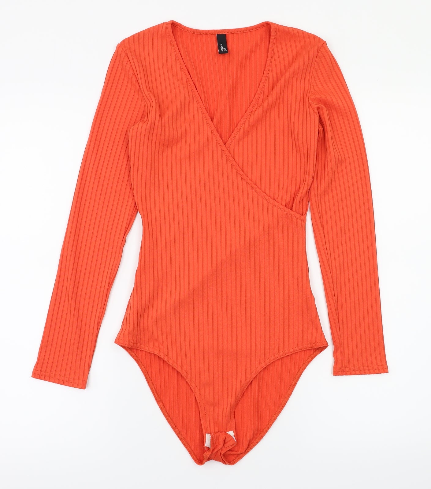 Nobody's Child Womens Orange   Bodysuit One-Piece Size 8