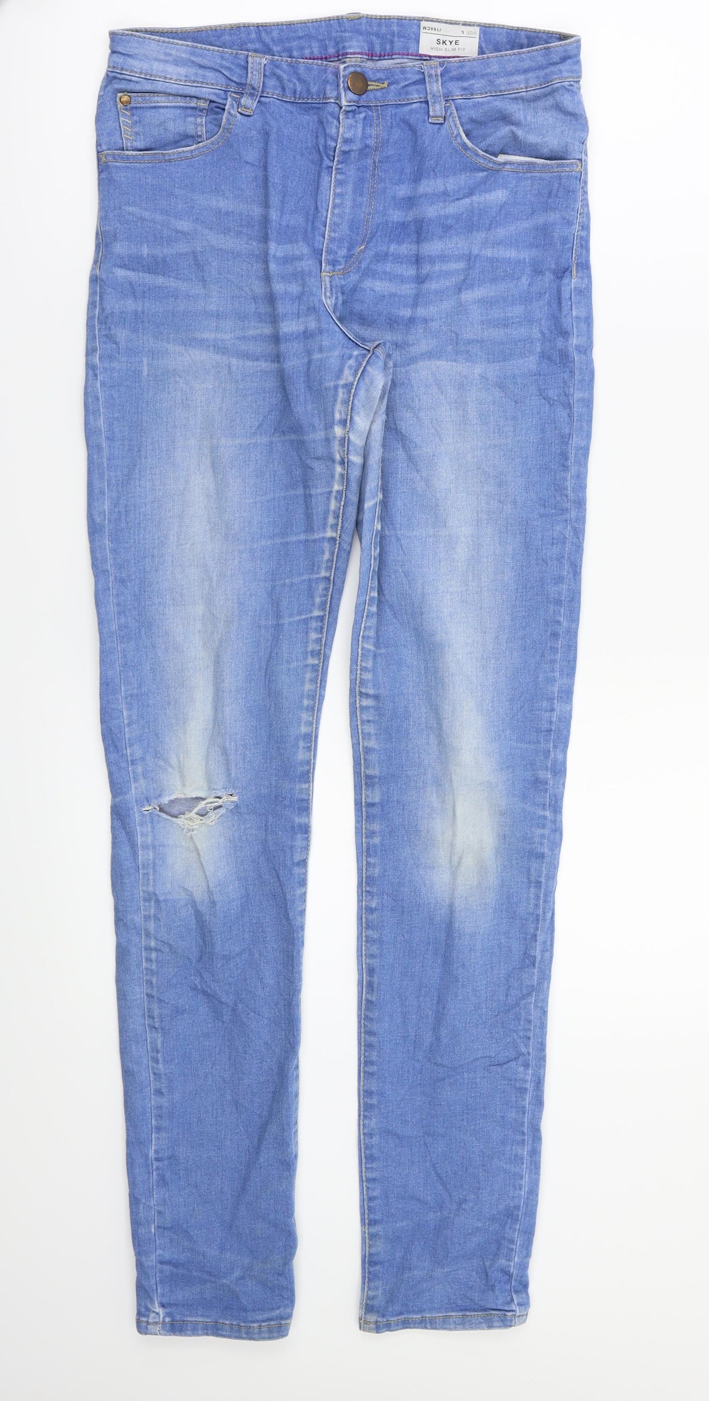 Skye Womens Blue   Skinny Jeans Size L L31 in