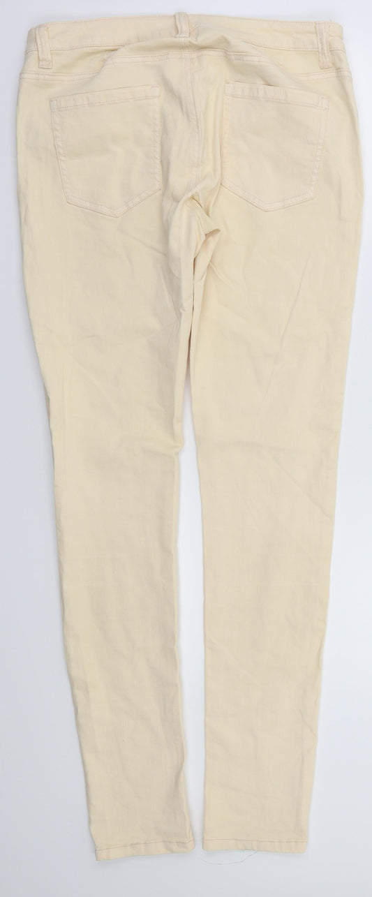 b.young Womens Ivory   Skinny Jeans Size 30 L32 in