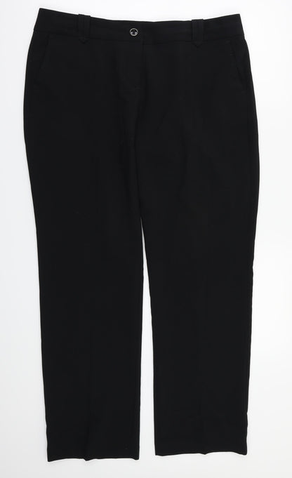 Womens UK Size 14 NEXT Regular Fit  Black Trousers