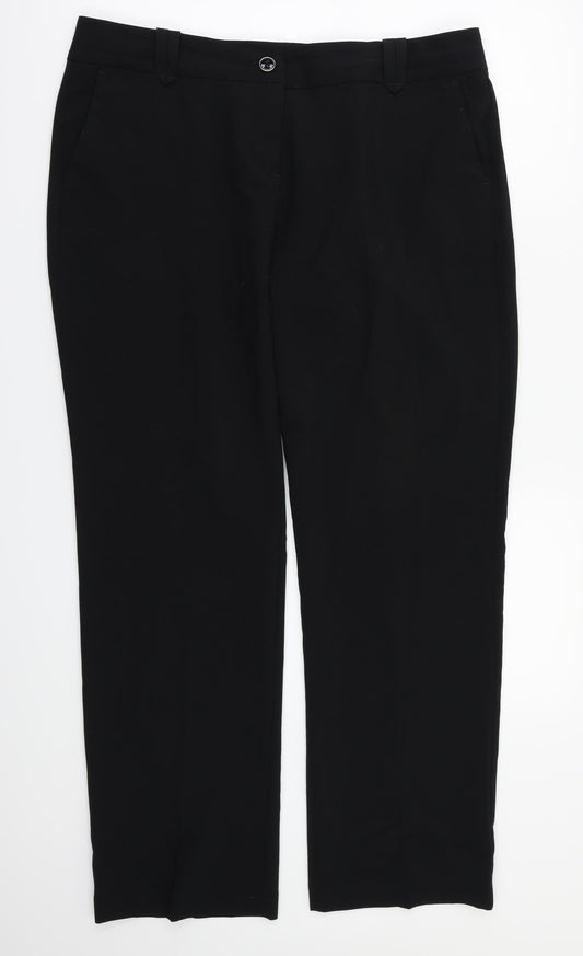 NEXT Womens Black   Trousers  Size 14 L30 in