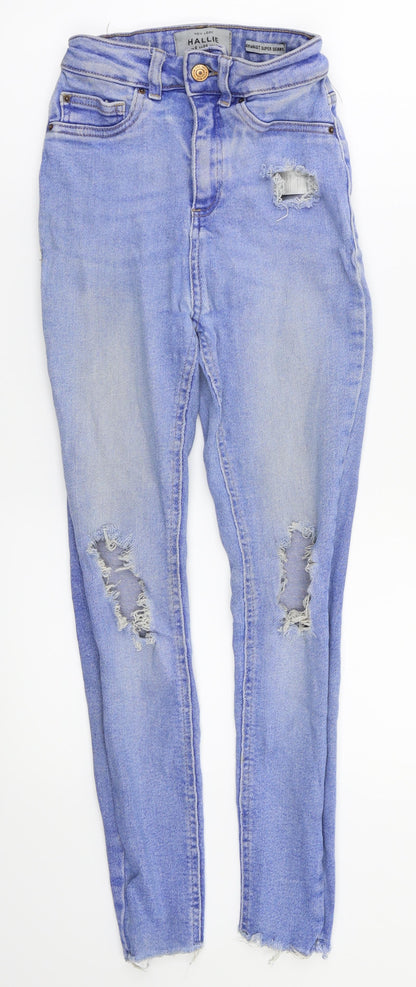 New Look Womens Blue   Skinny Jeans Size 6 L26 in