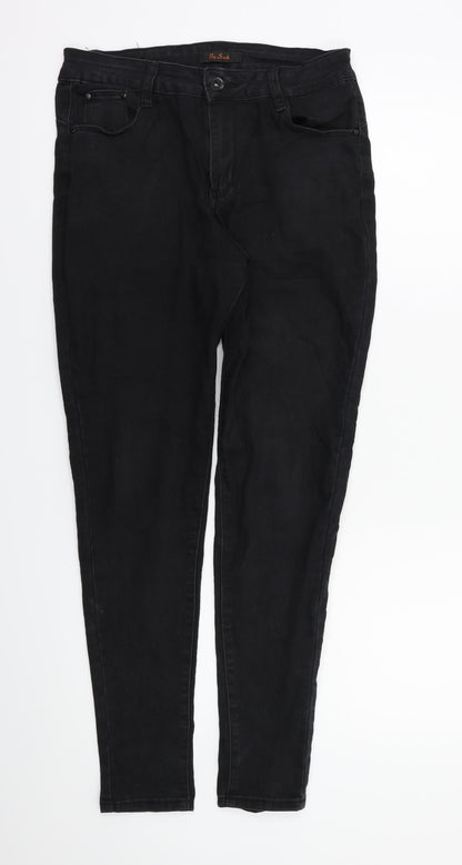 Womens UK Size 10 by sasha Regular Fit Skinny Black Jeans