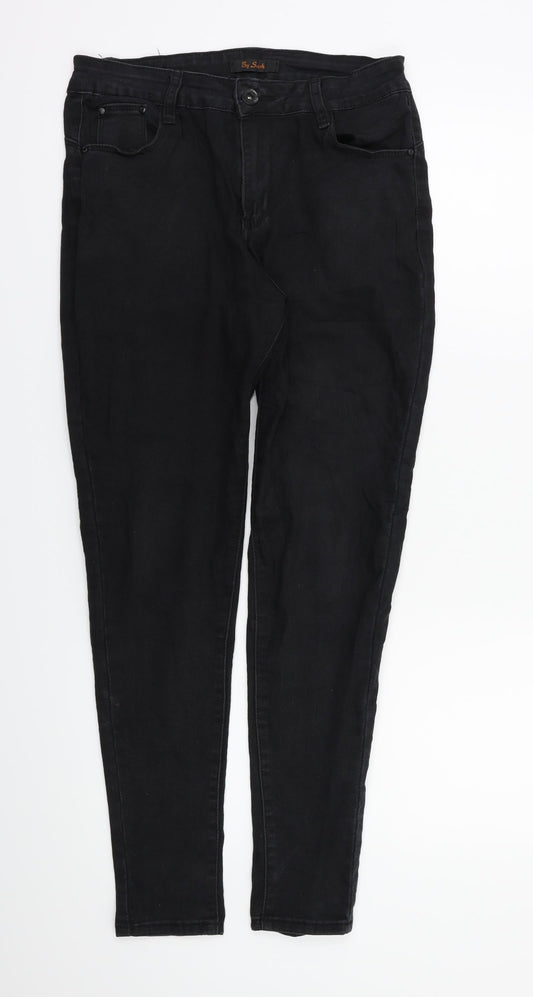 Womens UK Size 10 by sasha Regular Fit Skinny Black Jeans