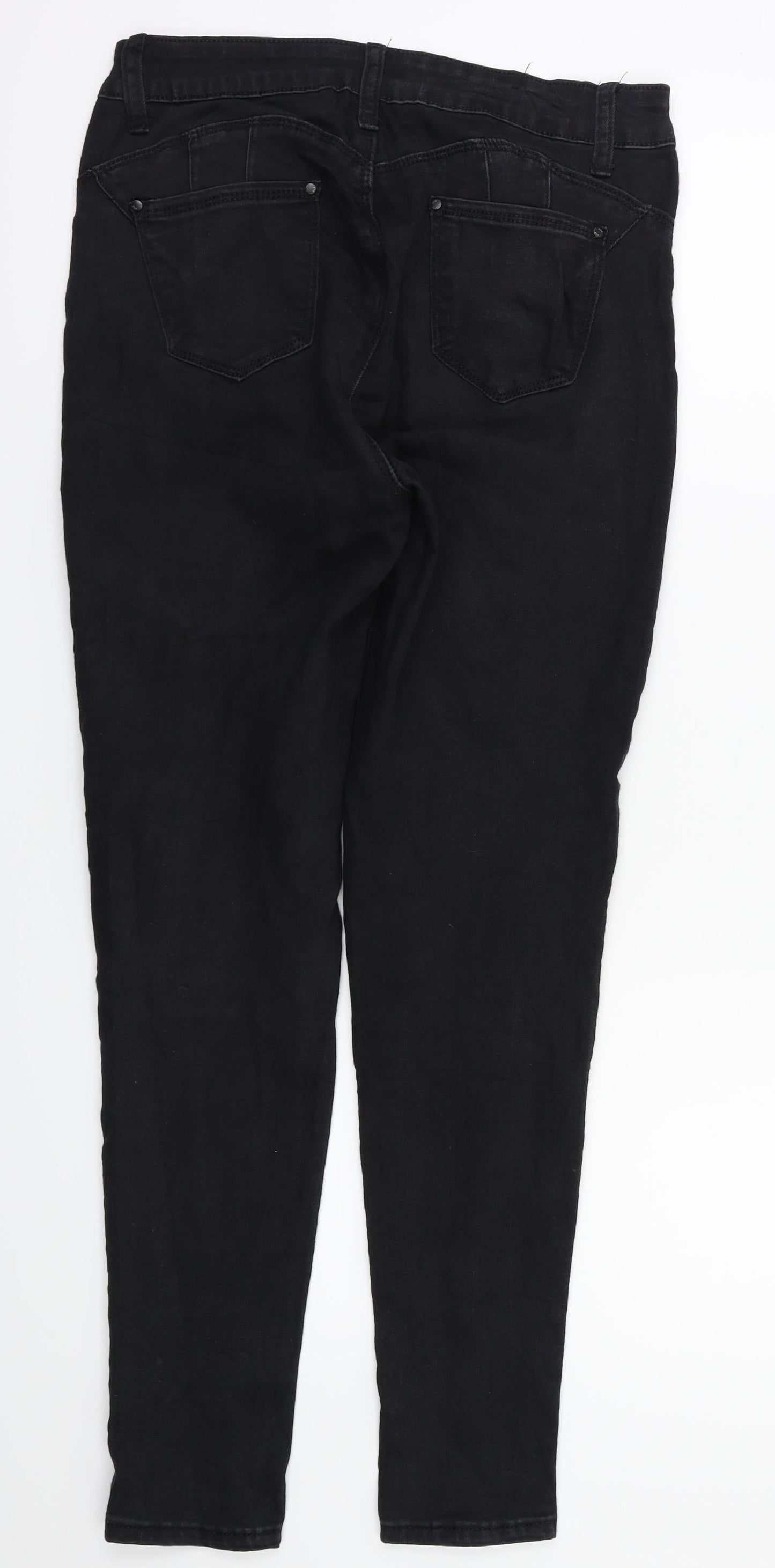 Womens UK Size 10 by sasha Regular Fit Skinny Black Jeans