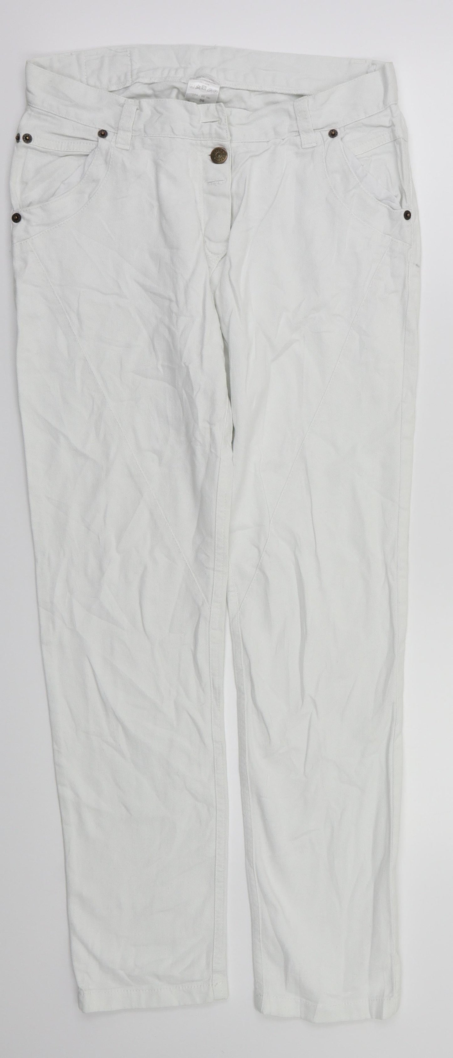 DAYS  Womens White   Straight Jeans Size 8 L29 in