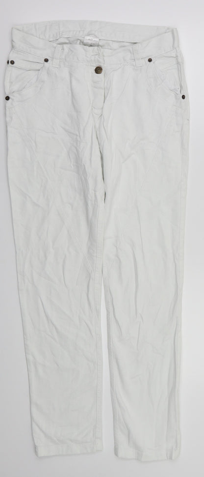 DAYS  Womens White   Straight Jeans Size 8 L29 in