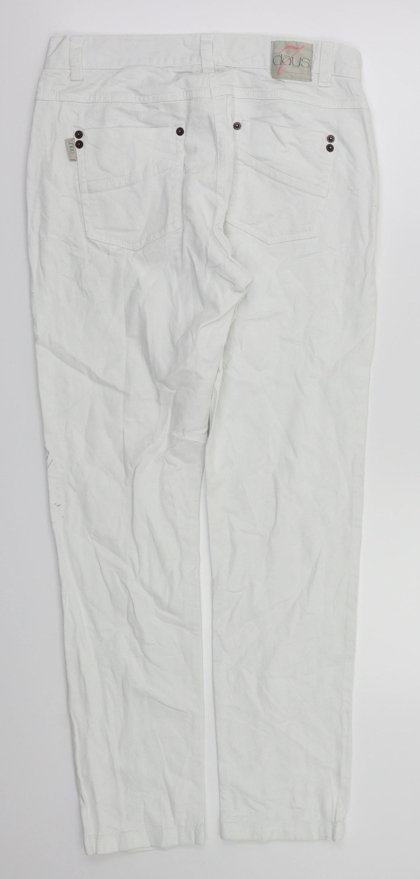 DAYS  Womens White   Straight Jeans Size 8 L29 in