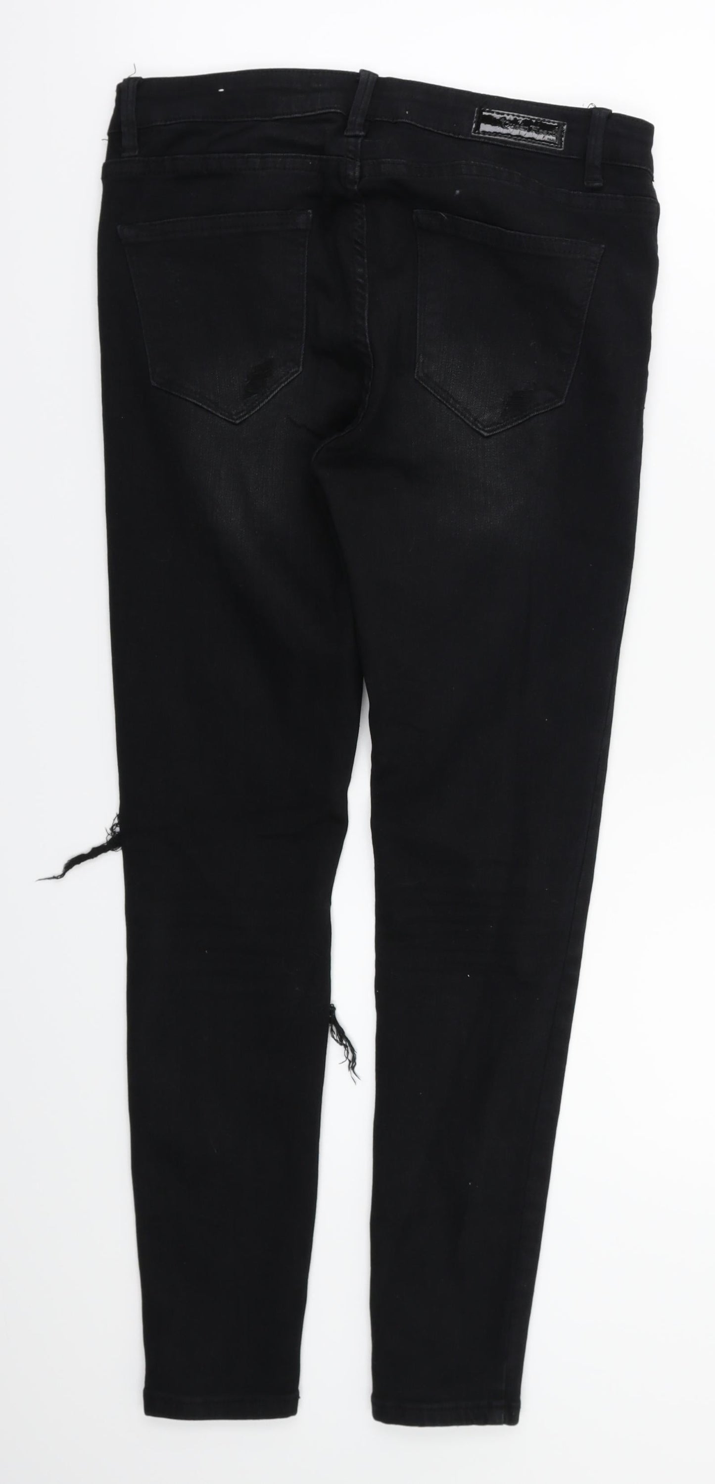 Queen Hearts Womens Black   Skinny Jeans Size M L28 in