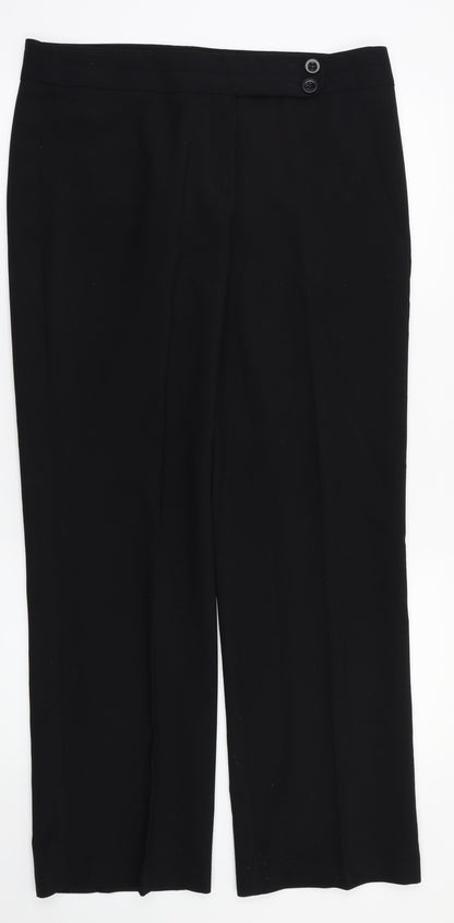 George Womens Black   Trousers  Size 12 L30 in
