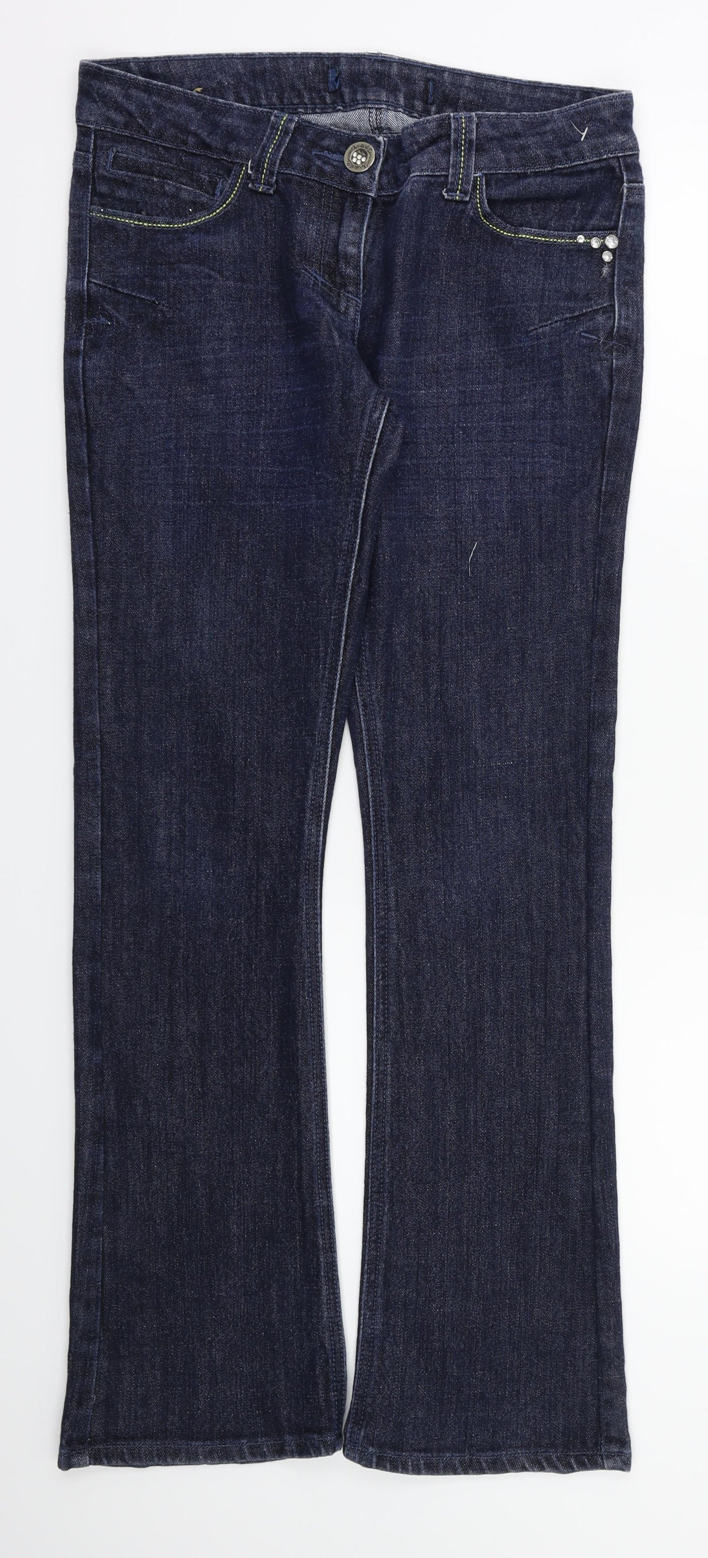 Womens UK Size 32 in Preworn Regular Fit Straight Blue Jeans