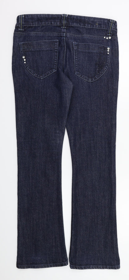 Womens UK Size 32 in Preworn Regular Fit Straight Blue Jeans