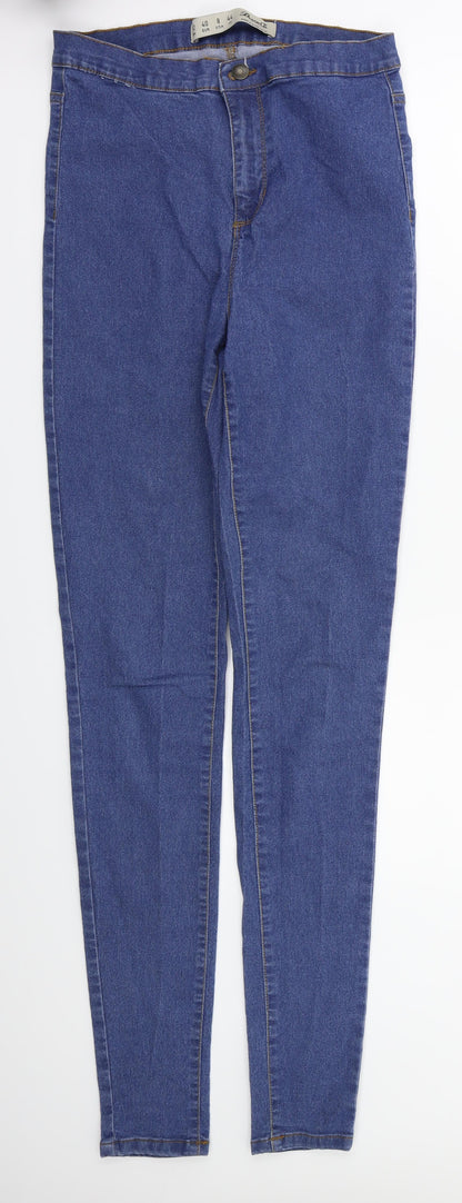 Denim&co Womens Blue   Skinny Jeans Size 12 L32 in
