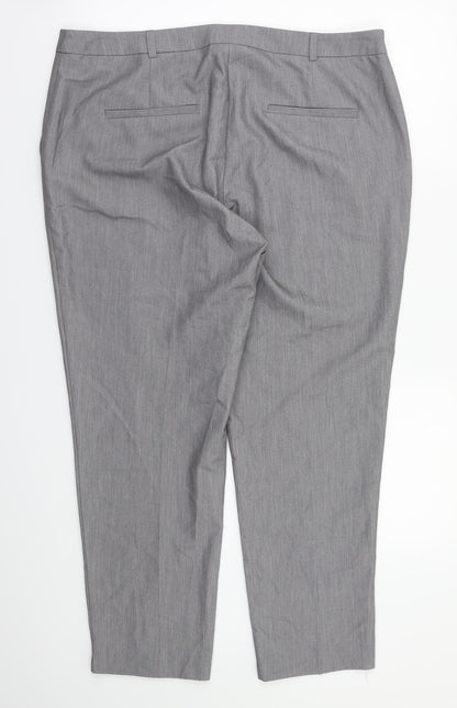 Womens UK Size 12 Dorothy Perkins Relaxed Fit  Grey Trousers