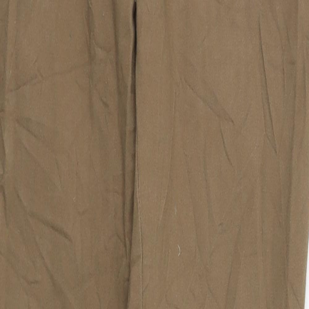Womens UK Size 30 in Zara Regular Fit Sweatpants Brown Trousers
