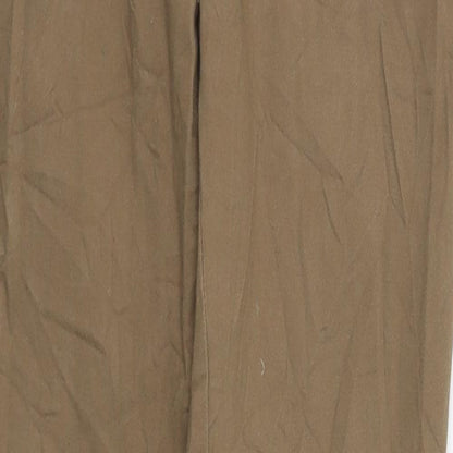 Womens UK Size 30 in Zara Regular Fit Sweatpants Brown Trousers