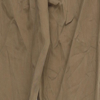 Womens UK Size 30 in Zara Regular Fit Sweatpants Brown Trousers