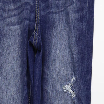 Denim Womens Blue   Skinny Jeans Size 6 L26 in - ripped jeans