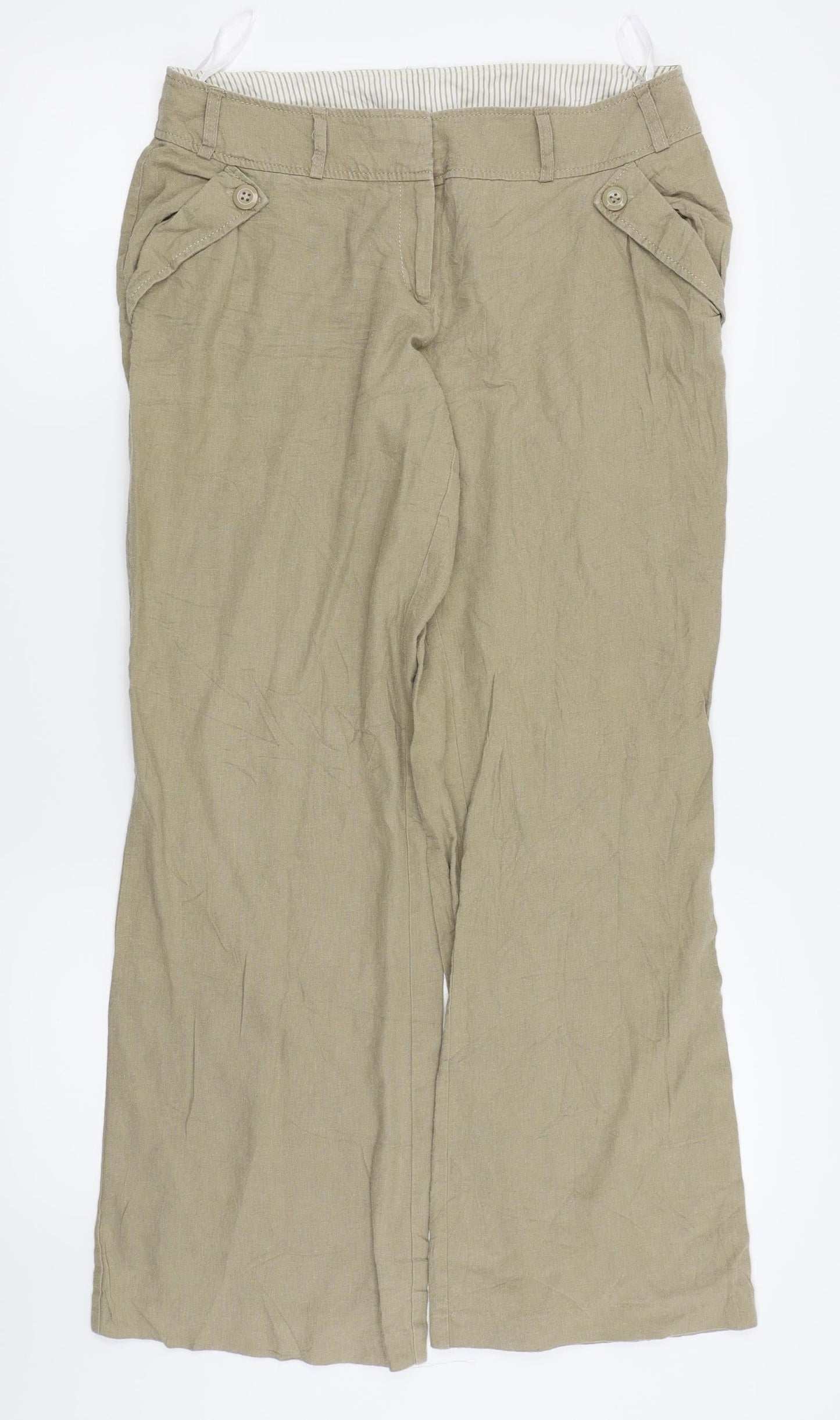 New Look Womens Beige   Trousers  Size 12 L27 in