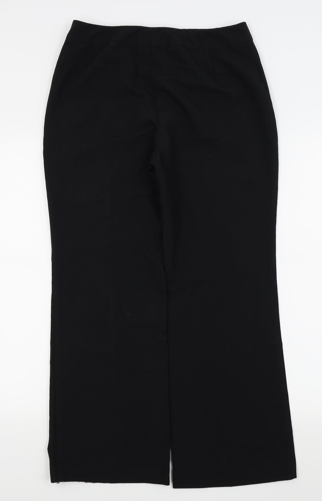 m&S Womens Black   Trousers  Size 10 L25 in