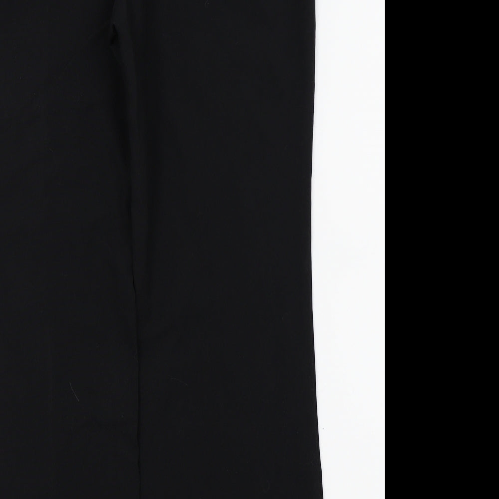 m&S Womens Black   Trousers  Size 10 L25 in