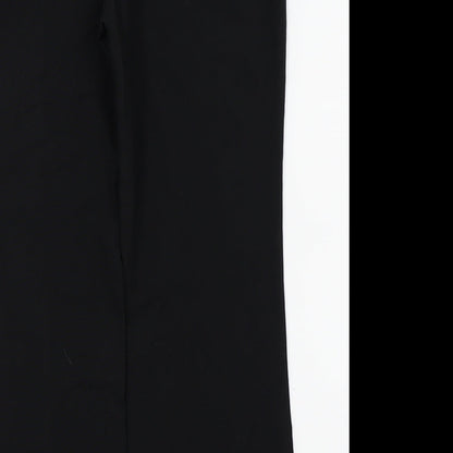 m&S Womens Black   Trousers  Size 10 L25 in