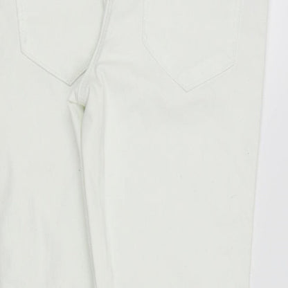 Asda George Womens White   Skinny Jeans Size 8 L24 in
