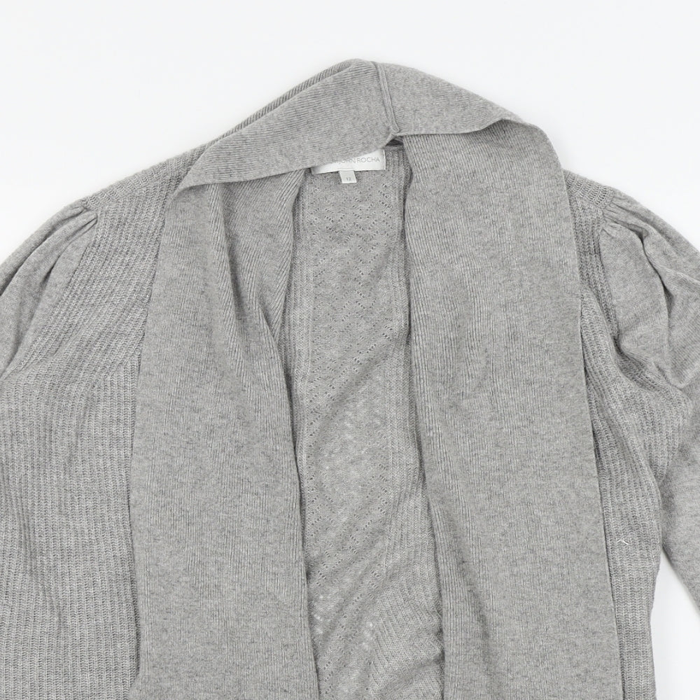 RJR.John Rocha Womens Grey   Cardigan Jumper Size 12