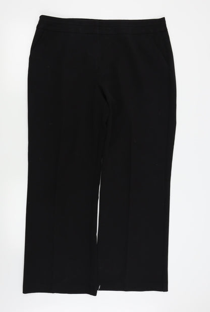 Womens UK Size 18 BM Regular Fit  Black Trousers