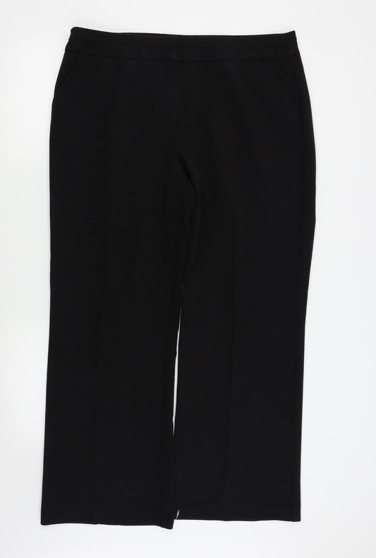 BM Womens Black   Trousers  Size 18 L28 in