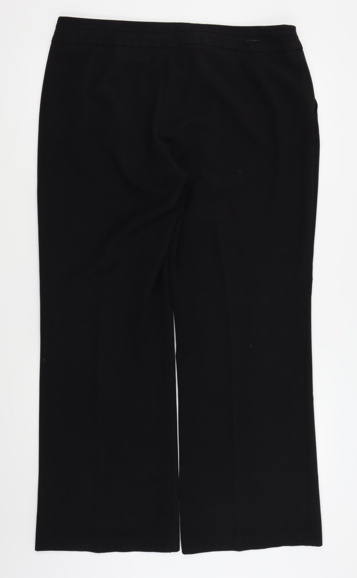 Womens UK Size 18 BM Regular Fit  Black Trousers