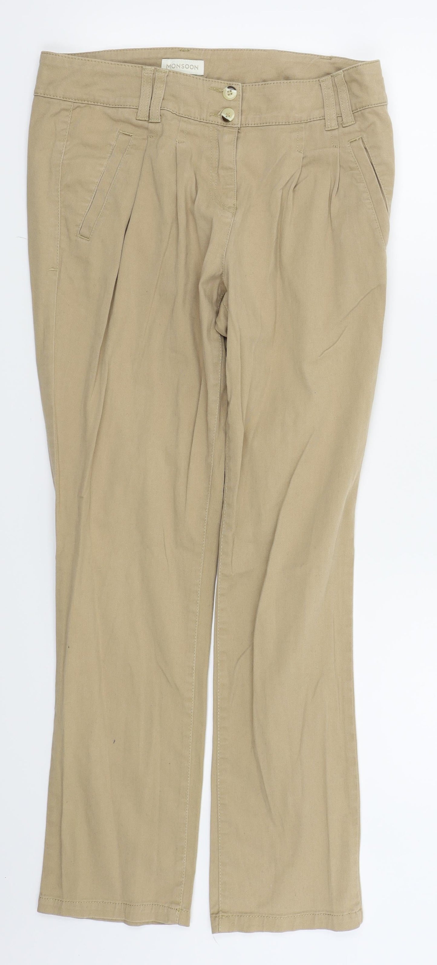 Moonsoon Womens Beige   Skinny Jeans Size 10 L27 in