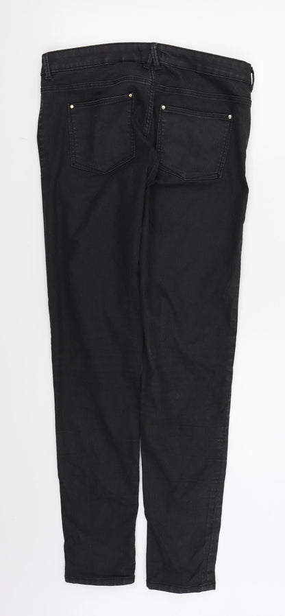 Womens UK Size 10 H&M Regular Fit Skinny Black Jeans
