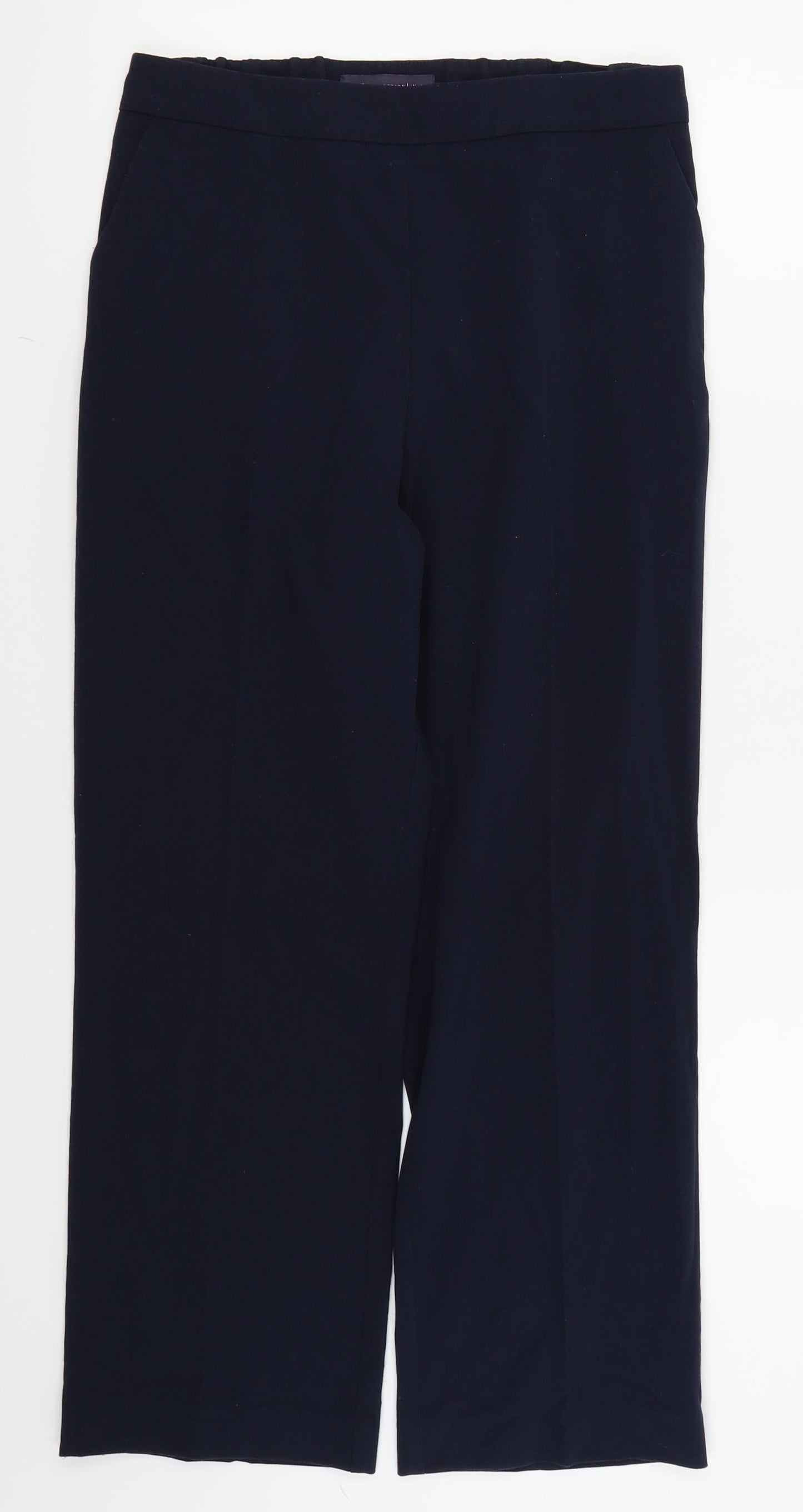 Womens UK Size 12 M&S Regular Fit  Blue Trousers