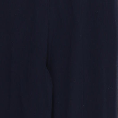 Womens UK Size 12 M&S Regular Fit  Blue Trousers