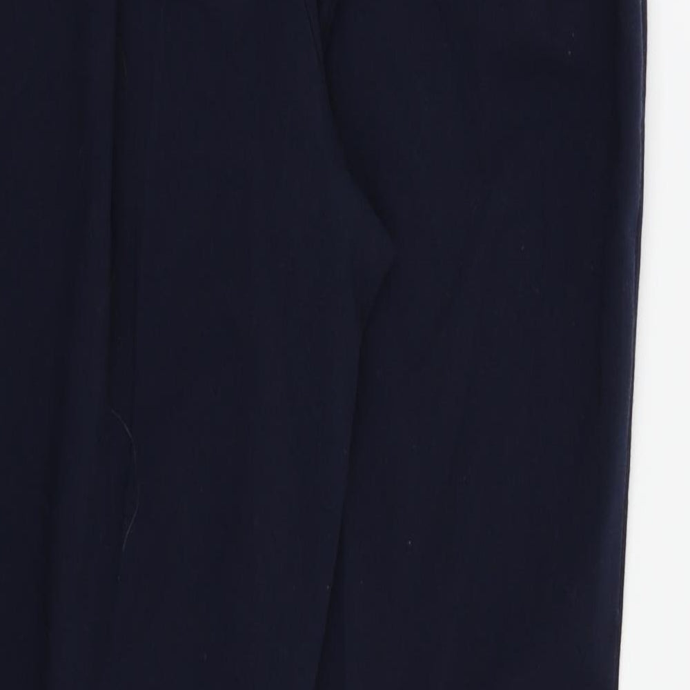 Womens UK Size 12 M&S Regular Fit  Blue Trousers