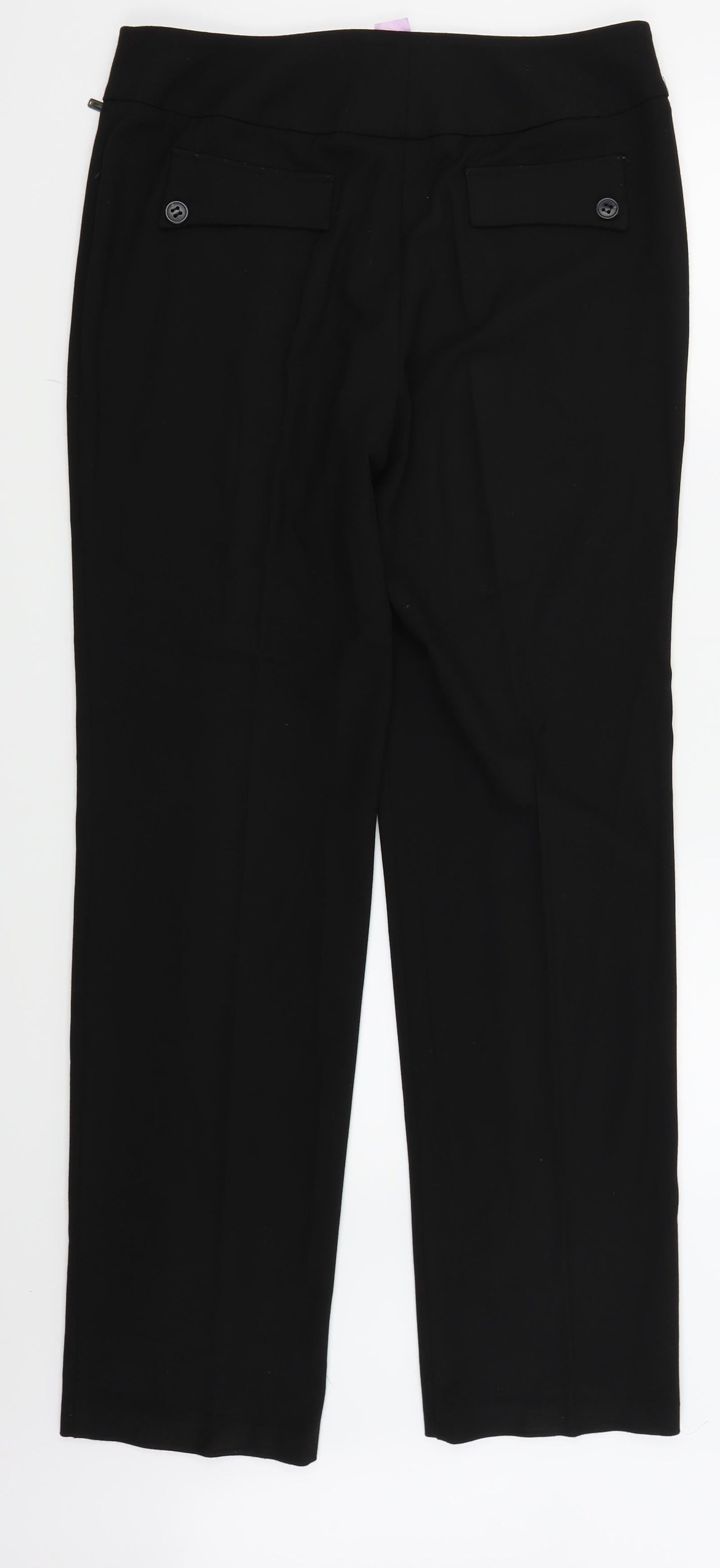 Womens UK Size 14 pre worn Regular Fit  Black Trousers
