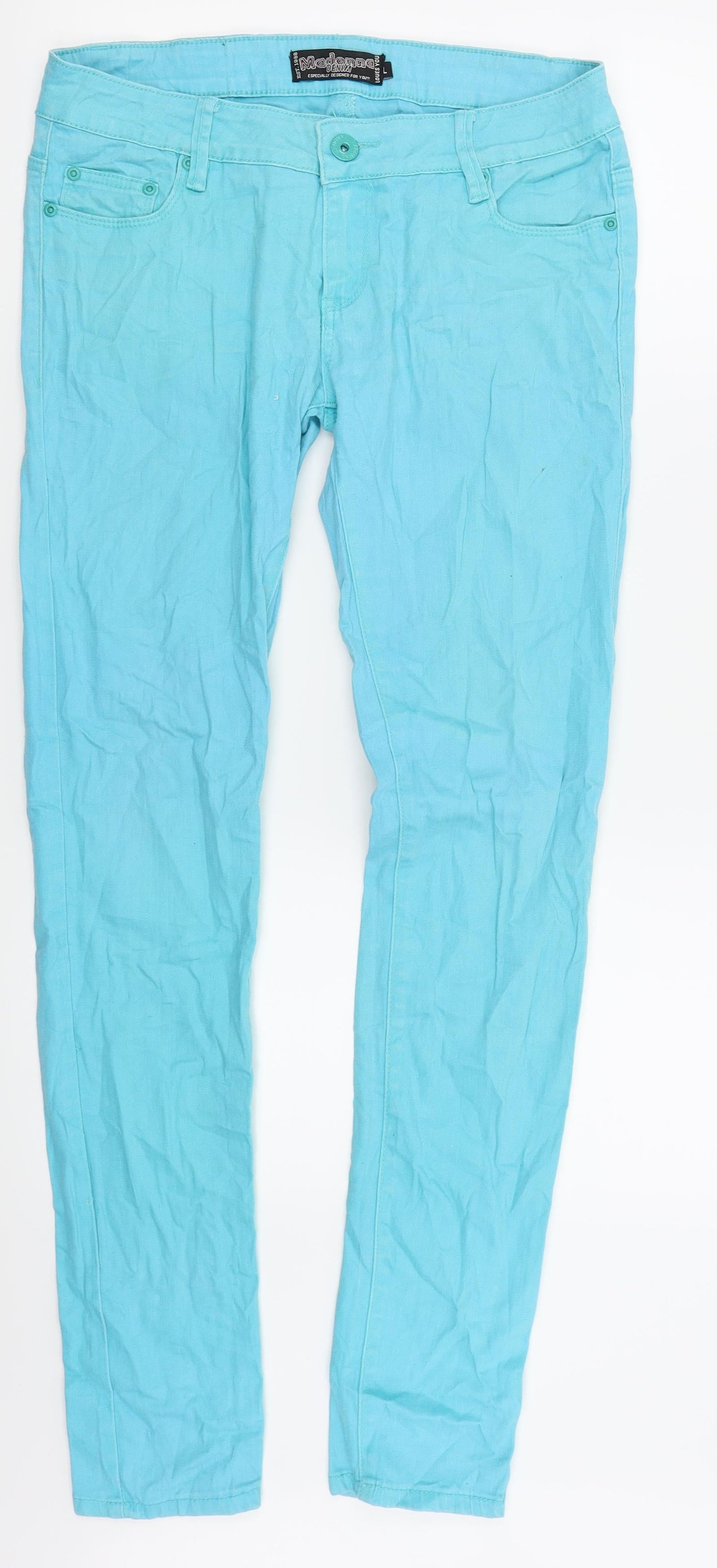 madonna denim Womens Blue   Skinny Jeans Size L L31 in